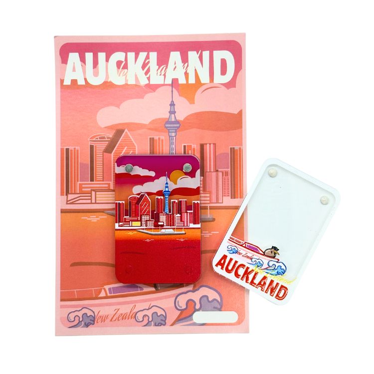 Sky Tower & Harbour – 3D Split Ceramic Fridge Magnet