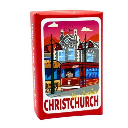 Kiwilove Artist Scented Soap 200g – Tram of the Garden City(Christchurch)