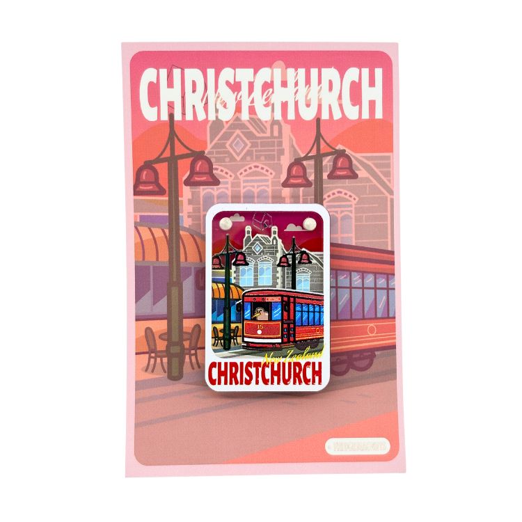 Tram of the Garden City – 3D Split Ceramic Fridge Magnet