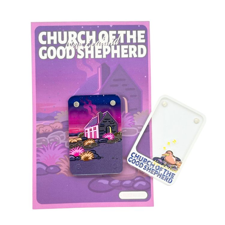 Chapel Under the Stars – 3D Split Ceramic Fridge Magnet