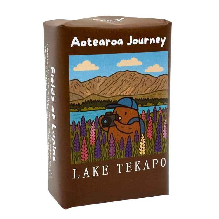 Kiwilove Artist Scented Soap 200g – Fields of Lupins (Tekapo)