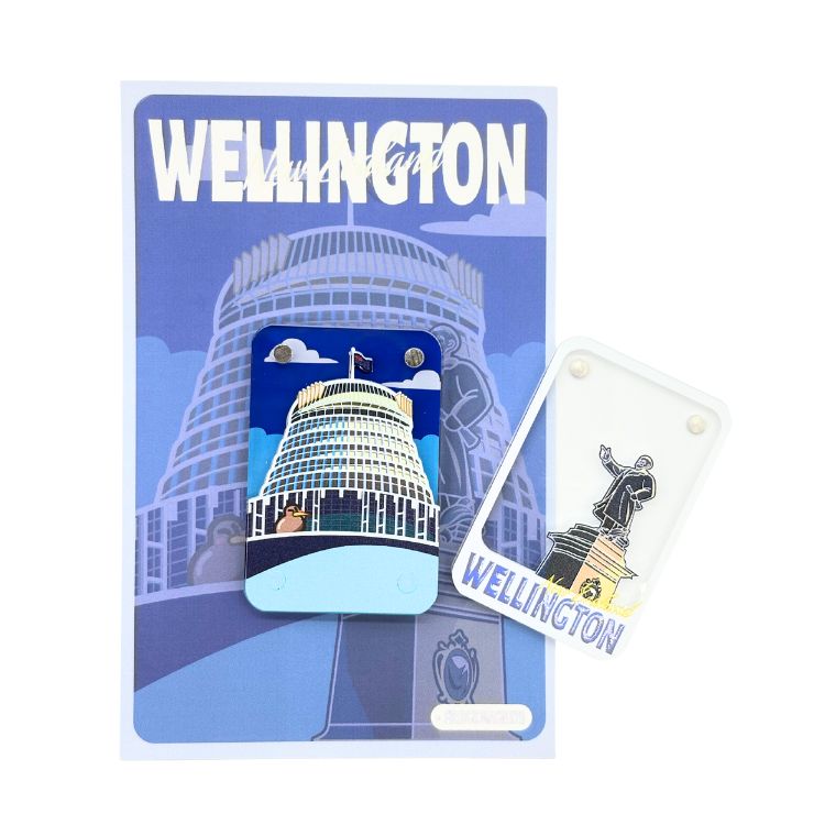 Capital Breeze (Wellington) – 3D Split Ceramic Fridge Magnet