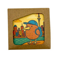 Auckland City Walk – Ceramic Fridge Magnet (Coffee Brown Artist Collection)