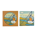 Queenstown Gondola View – Ceramic Coaster (Coffee Brown Artist Collection)