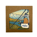 Queenstown Gondola View – Ceramic Fridge Magnet (Coffee Brown Artist Collection)